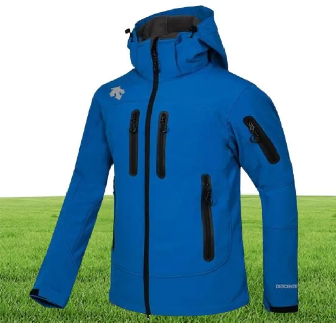 Män te softshell jacka ansikte kappa män utomhus sportrockar män skid vandring vindtät vinter outwear mjuk skaljacka BL300R7066417