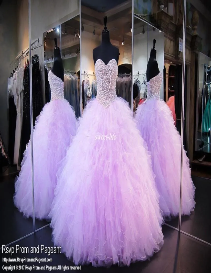 Красивые платья Quinceanera Lavender