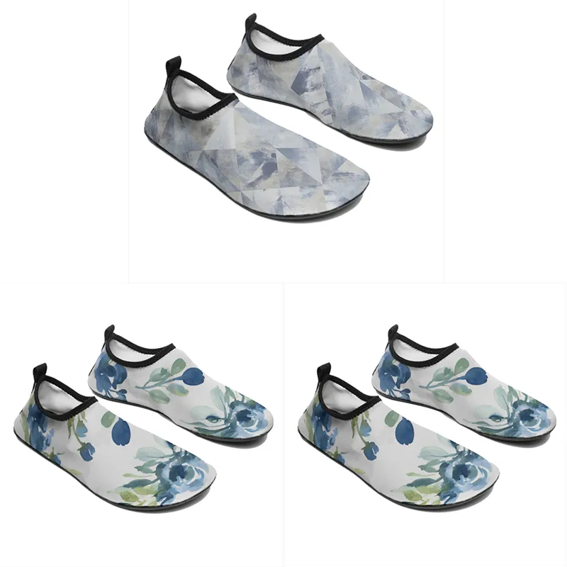 Hombres Mujeres zapatos de vadeo personalizados Diseño animal de animales Diy Palabra blanca blanca azul rojo slip-onra-masculina gai 112