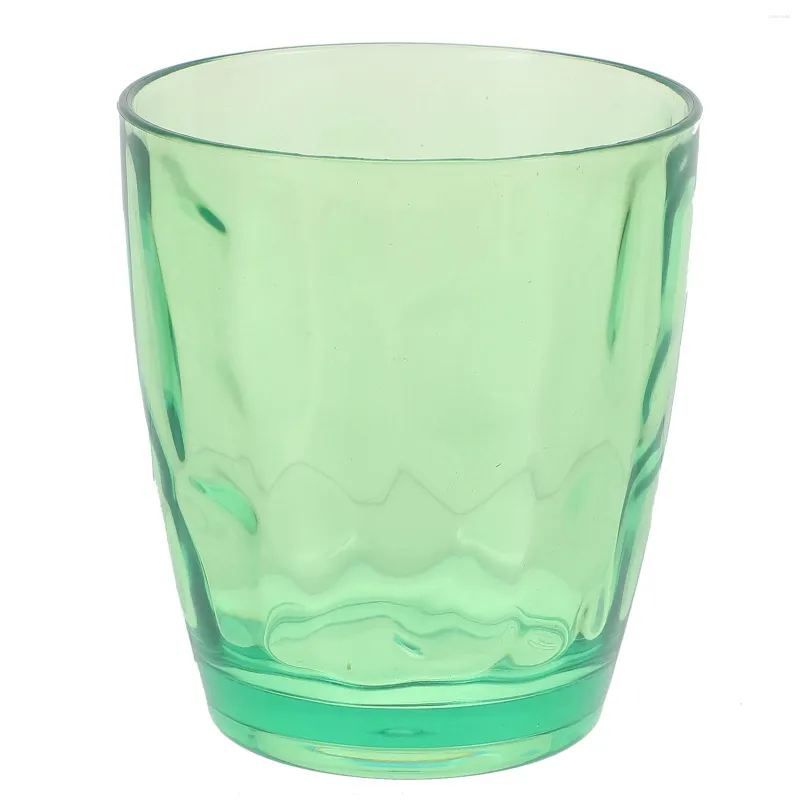 Koppar Saucers Cup Acrylic Drinking Glasses Water Plast Tumblers Clear Bar Mug Iced Color Blandad te dryck OBREAKABLE återanvändbar