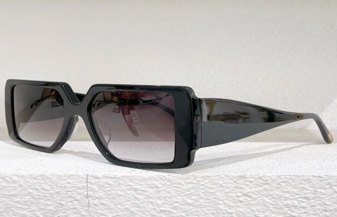 Designer Luxury Sunglasses T 790 Folha de quadros Ultrawide Templos mens ou femininos clássicos de óculos selvagens pretos antiuv400 de alta qualidade 2637015