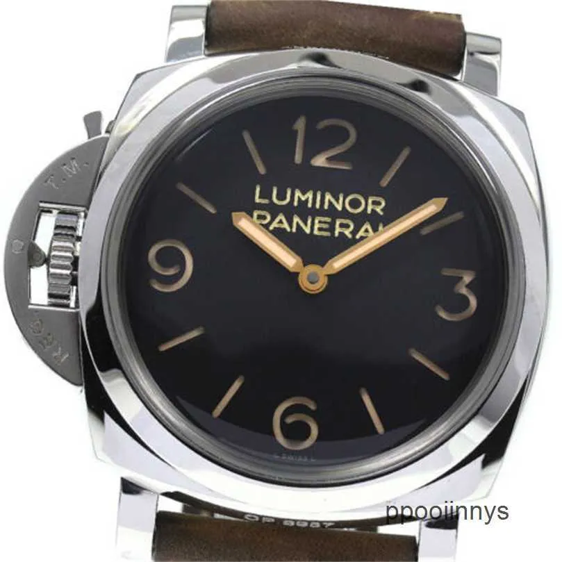 トップ10の機械式時計Panerei luminor腕時計スイステクノロジー照明器左pam00557 Windup Mens Watch 745169 2wtl