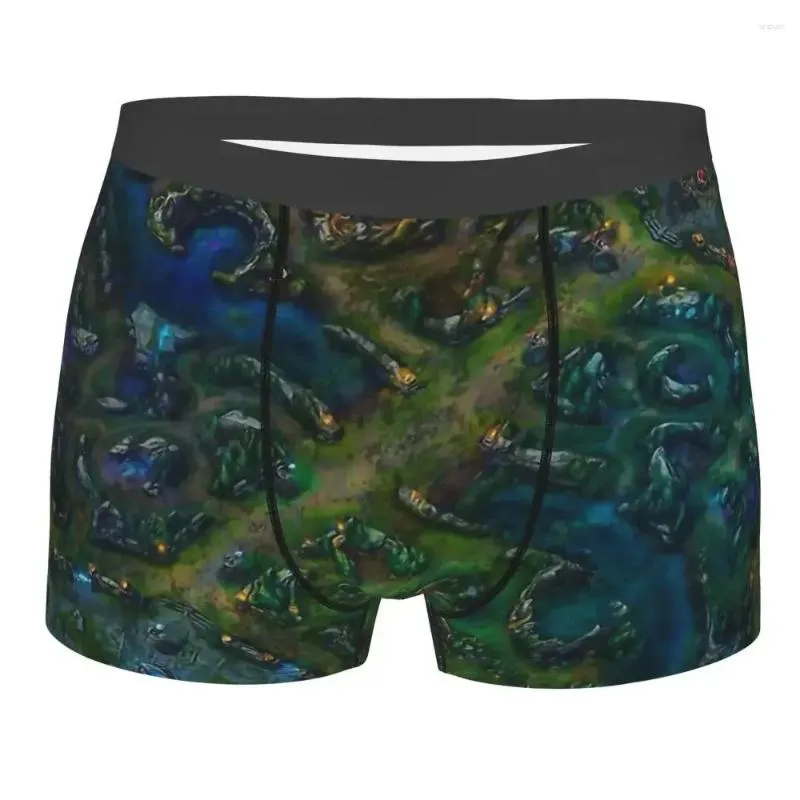 Onderbroek League of Legends Game Map Breathbale slipjes Man ondergoed Comfortabele shorts Boxer -briefs