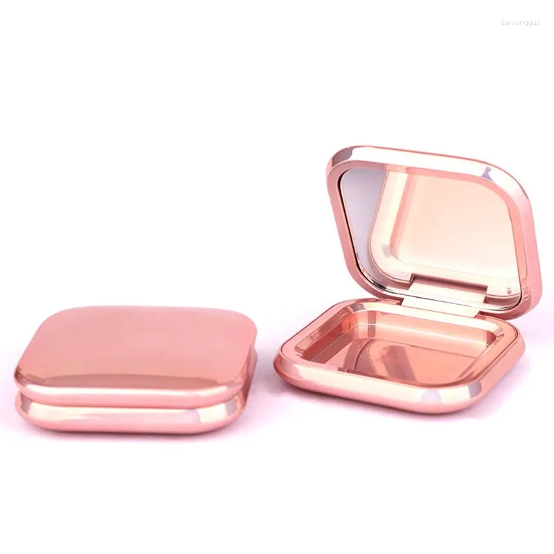 Storage Bottles 1pc Empty Compact Powder Container Makeup Packaging High Light DIY Blush Box With Mirror Rouge Portable
