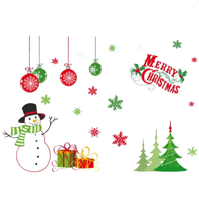 Window Stickers Christmas Decoration Supplies Static Without Glue Glass Tree Wall