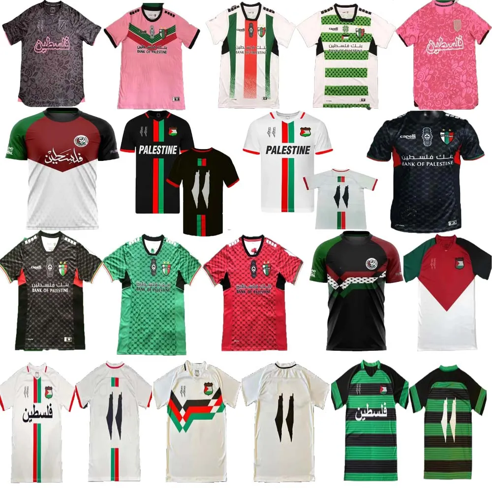 23 24 25 Men Camisa da Palestina Camisa Palestina Classe de Futebol 2024 2025 Fãs Versão de Jogador Palestino Jerseys War Justice Match Sports Uniformt