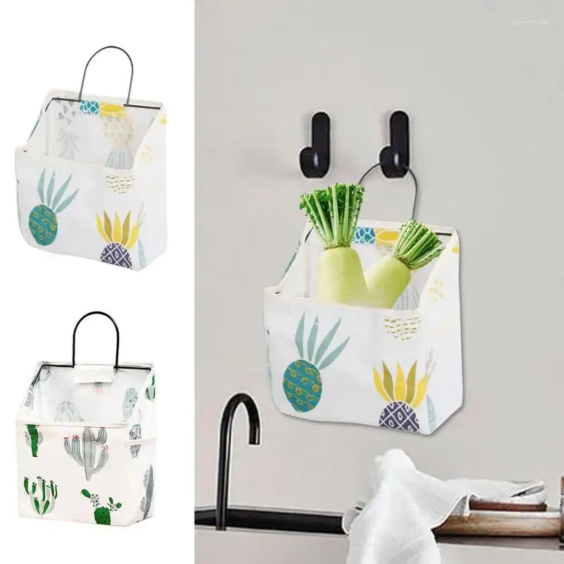 Storage Bags Wall Hang Portable Waterproof Family Essentials Organizer Canvas Multiuse Bag For Stationery