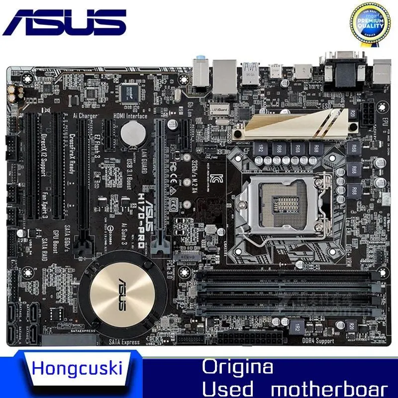 Płyty główne dla ASUS H170-PRO Używane oryginalne gniazdo płyty głównej LGA 1151 DDR4 H170 Desktop