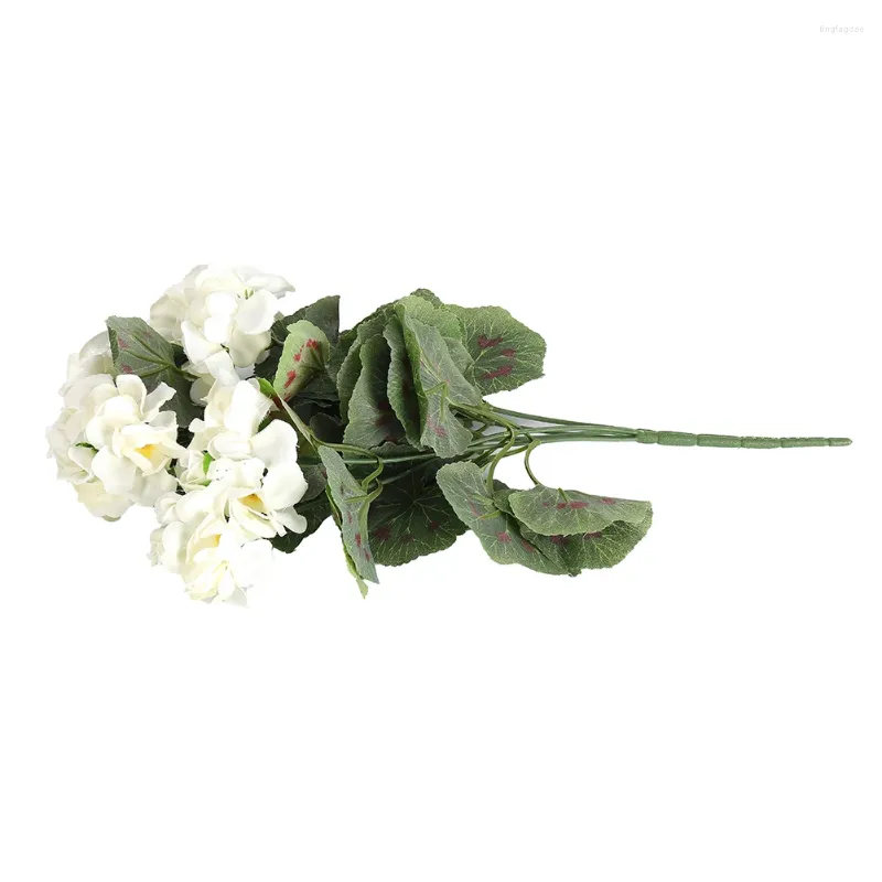 Dekorative Blumen langlebige künstliche Blumenpflanze 1 Bündel 36 cm 5 Zweige schöne Eleganz Geranium Ersatz lebendig Party Shop