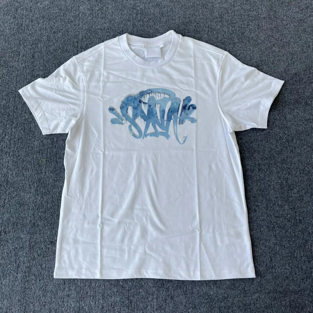 T-shirt dla SY RAP Style moda bawełniana bluzka mężczyźni sylaworld białe koszulki Centralne cee Syna World Street nosza damskie topy ubrania 240412