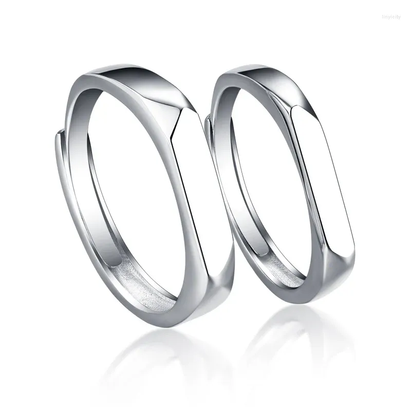 Küme halkaları moda trend s925 gümüş kakma 5a zirkon bayanlar kişiliği basit orijinal tasarım yüzüğü