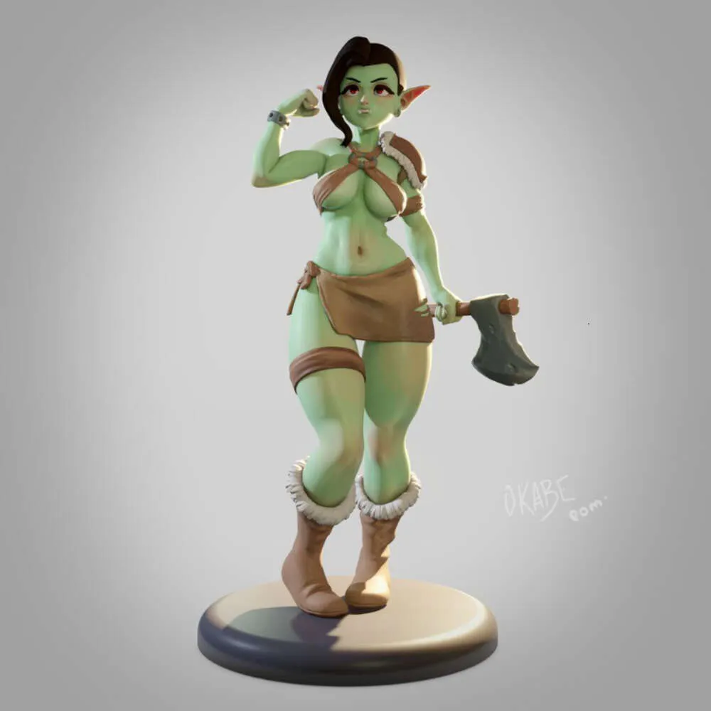 Anime Manga Bangshe Minis Résine Figure 1/24 Échelle Beau Orc Asseble Model Kit non assemblé Standard non assemblé Standard ou NSFW