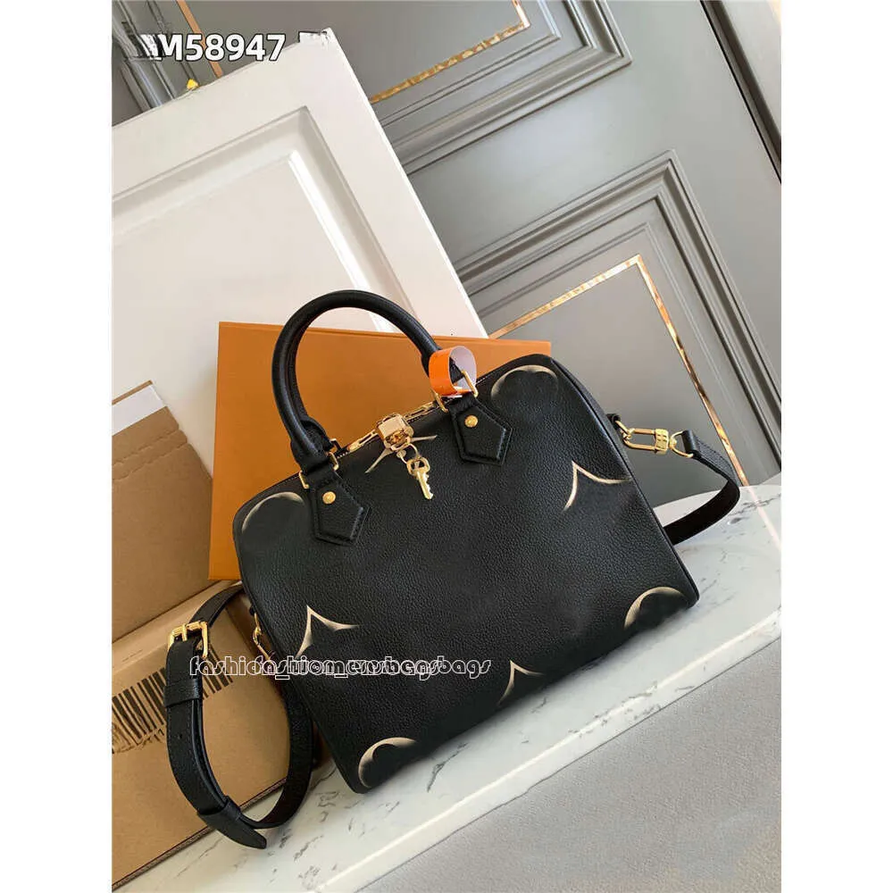 Retro Mirror Quality 7a Designer Damestas 25 2way schoudertas 58947 59273 58951 Leer zwart RFID Leather Noir Tote Woman Purse