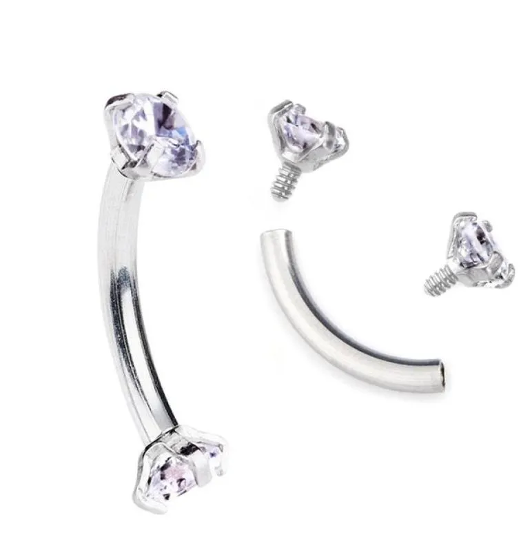 Tragus boucles d'oreille en interne en acier inoxydable en acier inoxydable en acier inoxydable perçage