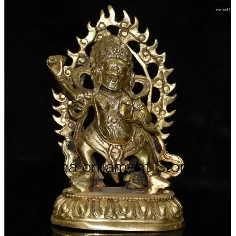 Dekorativa figurer Kina mässing King Kong Buddha Crafts Statue