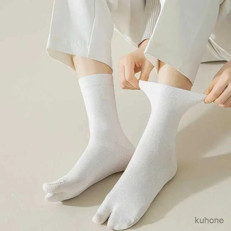 Sokken kousen mode mode Japanse stijl tabi teen sokken voor mannen dames zomer vezel twee vingersokken kimono flip flop sandaal split tabi teen sok