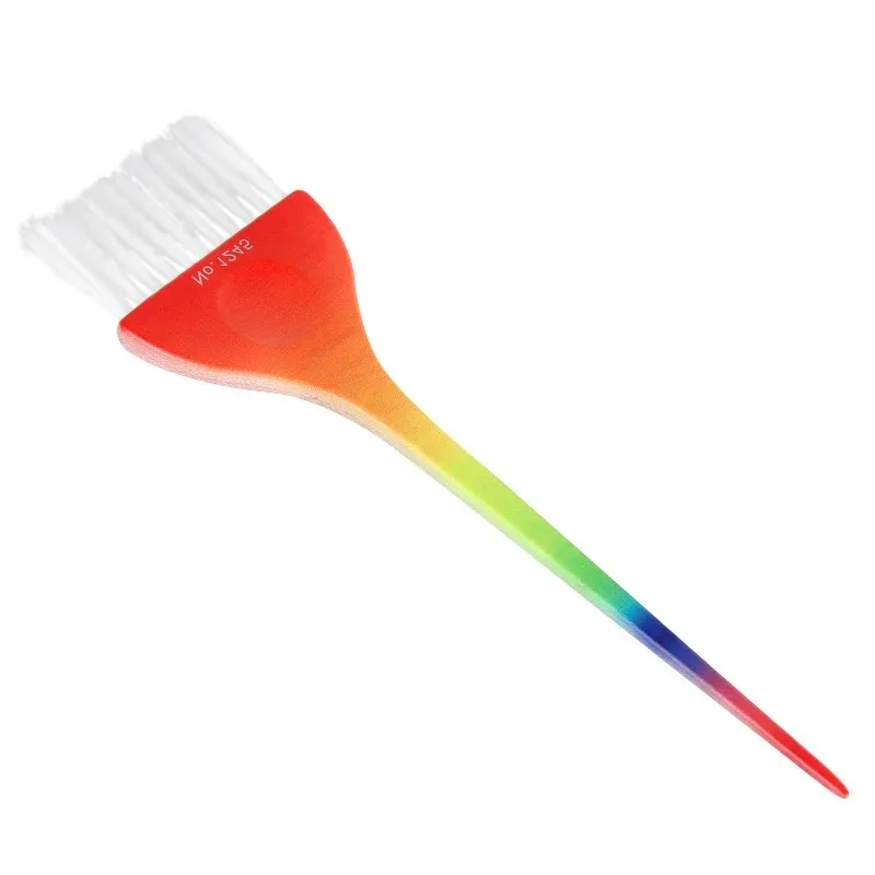 Gradient Color Rainbow Hair Fail Brush Kolorowanki barwnik kremowy szczotek praktyczny grzebień salon fryzura akcesoria