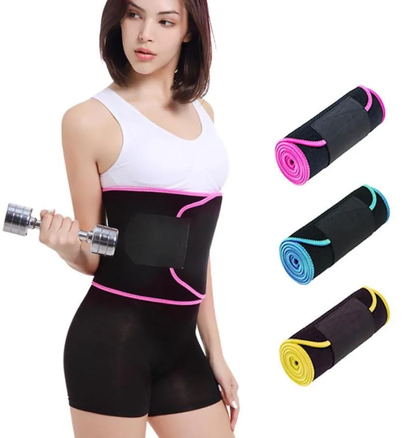 Neoprene midjetränare bälte unisex kropp shaper kostym svett bälte midje trimmer korsett formade bantningsväst underbust3520068