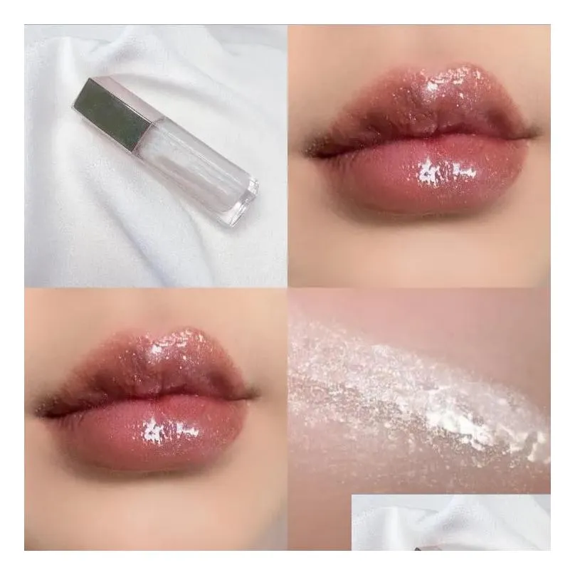 F Rihan mirror Lip Gloss glaze European diamond milk /pretty please ROSE nude Glow Pearl highgloss lipgloss glass 9ml