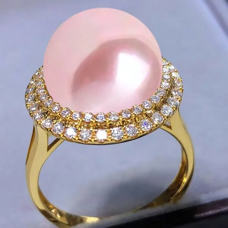 Anneau de perle de créateur Multi Color Pearl Ring à la mode Niche haut de gamme