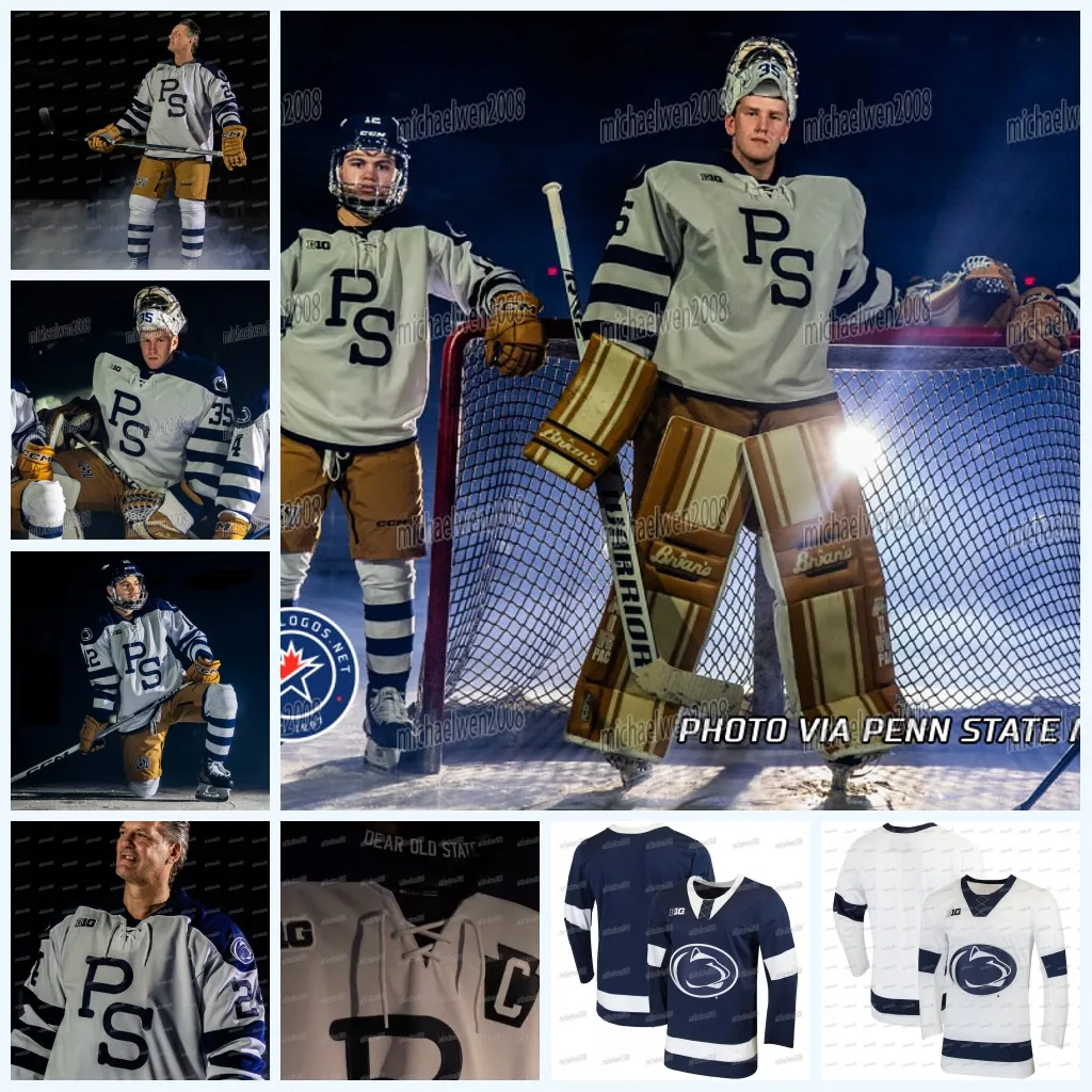 Save Big on Bulk Penn State Hockey Jersey Custom College Hockey Jersey Penn  State Nittany Lions NCAA Personalize Any Name Number Best Deals on