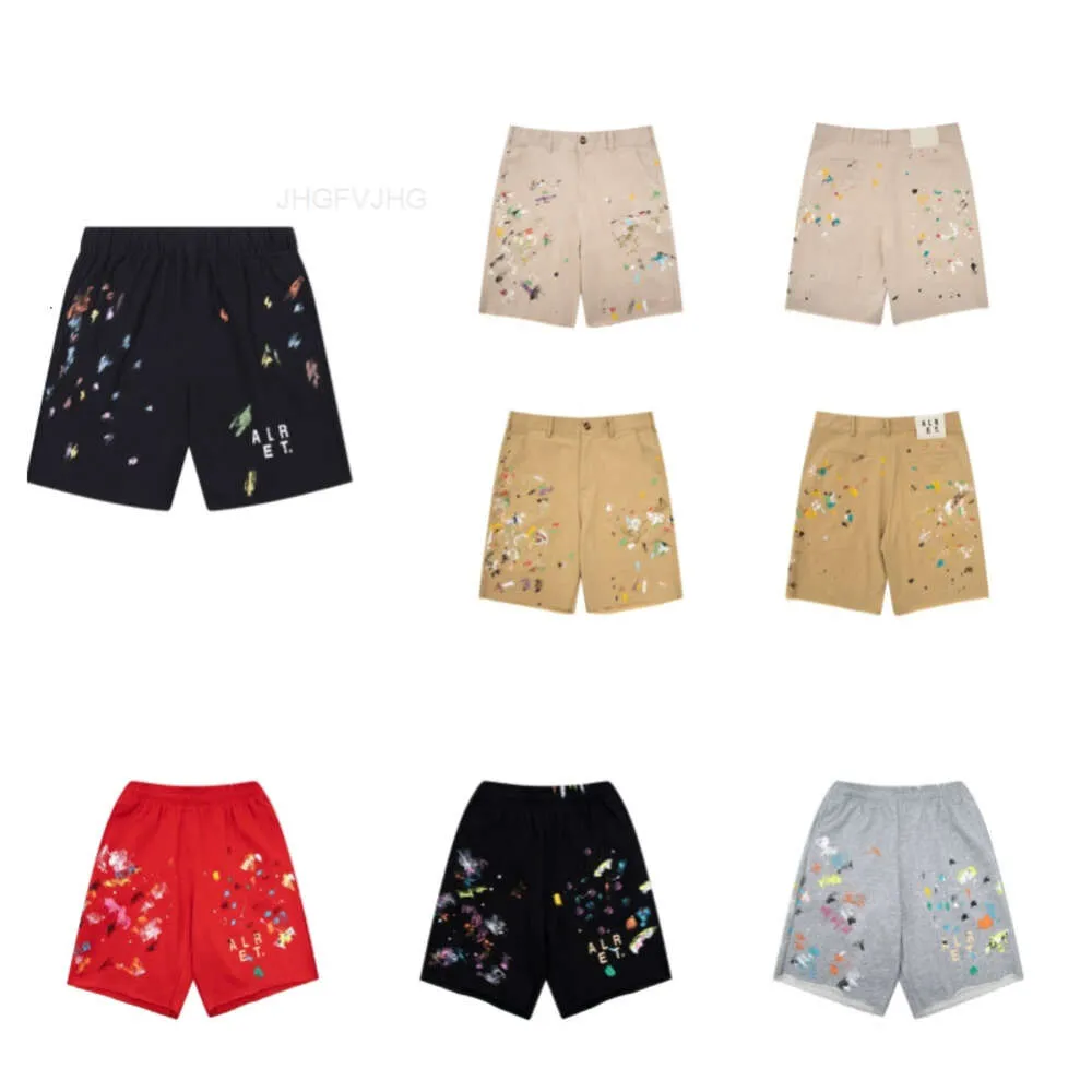 J7neデザイナーショーツRhude Summer Fashion Beach Pants Men High Quality Street Wear Red Blue Black Purple Mens Short US SiizeSxl