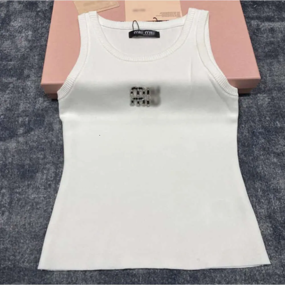 Projektanci T-shirt Damskie zbiorniki Anagram-Embram Cotton-Blend Tank Top Karcie