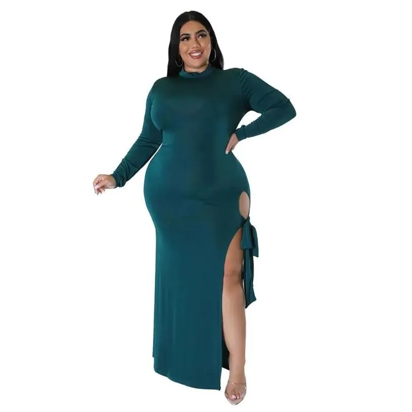 Robes de taille plus femme y fents sans bretelles de leggings de mode