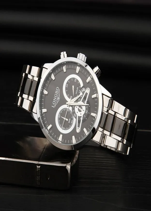 2020 Longbo Top Brand Luxury Men Watches Full Steel Band impermeabilizante semana quartzo assistir homens Casual Wristwatch Relogio Masculino8231290