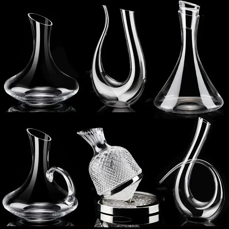 Highgrade Crystal Glass Red Wine Decanter Household DispenserEuropean Jug Personality Set 240415