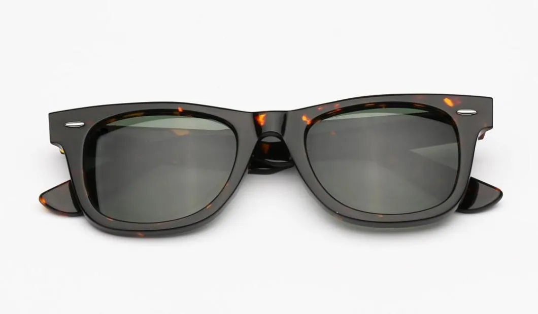 Män kvinnor solglasögon avvisar vinkel solglasögon 50mm 54 mm fyrkantig sköldpadda verklig UV400 glaslinser lämplig strandskuggning körning5236614