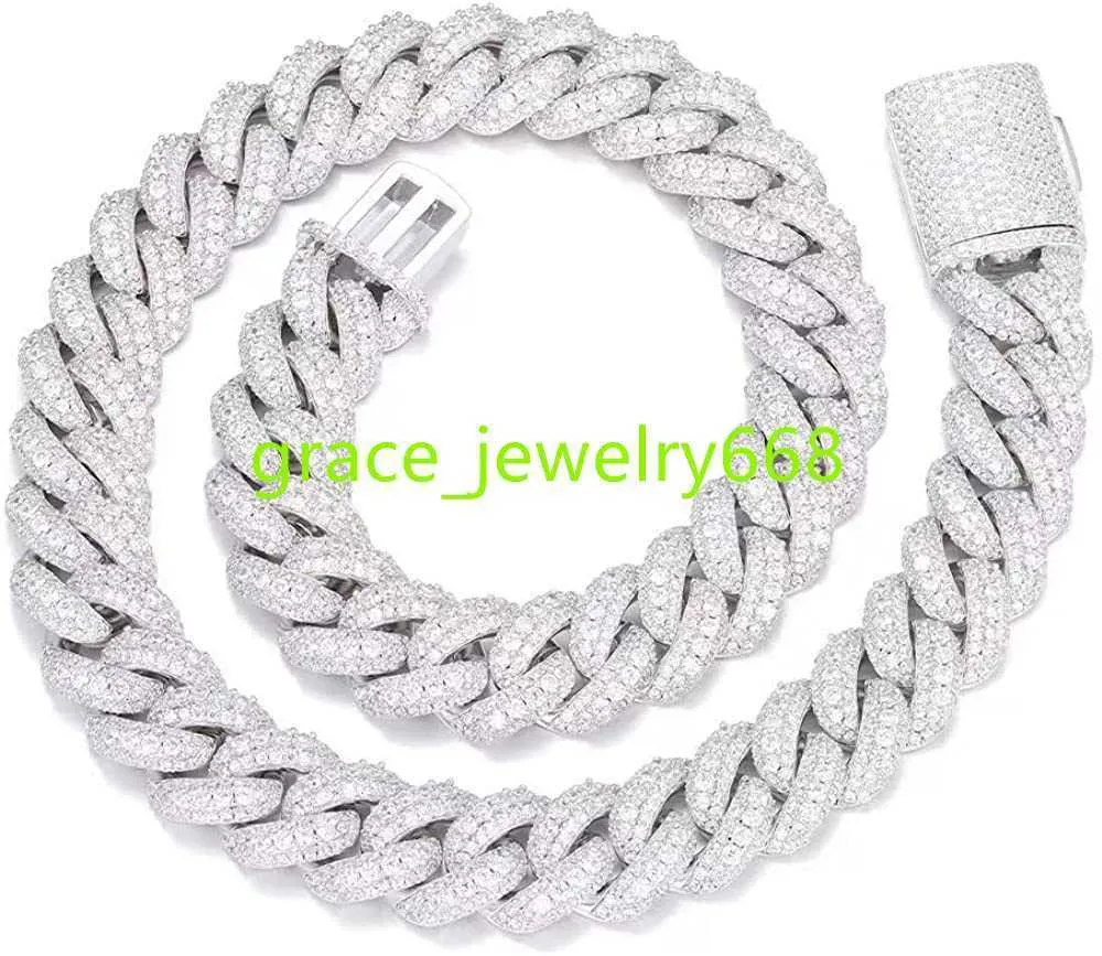 Olvlus 18mm ghiacciato catena di collegamento cubana 18k oro bianco bling placcato 5ac ubicz irconiad iamondc hainh iph opr appert hickc ubanl inkn ecklacel uxuryj ewelryf orm ena ndw om hOm om