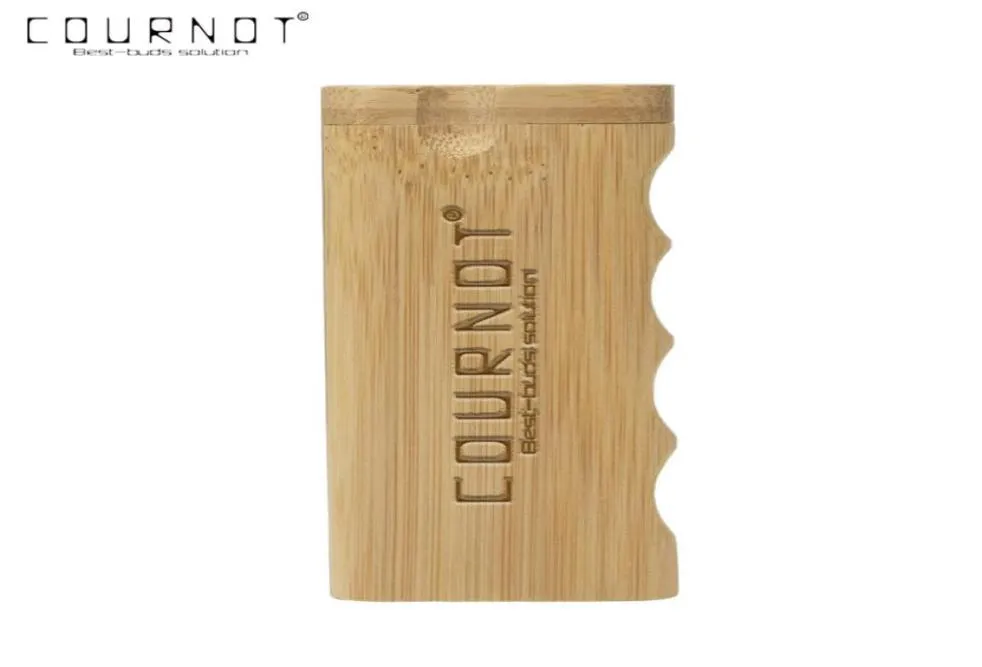 Cournot Natural Bamboo Dugout met keramische een hitter bat pipe 48103mm mini bamboo dugout box rook handpijp accessoires5030131