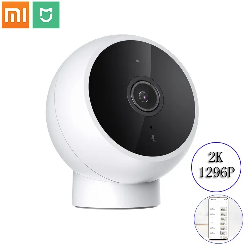 Продукты 2021 Xiaomi Mijia AI Humanoid Detection Smart IP Camera 2K 1296p Full HD 2.4GWIFI IR Night Vision Baby Security Monitor Mi Cam