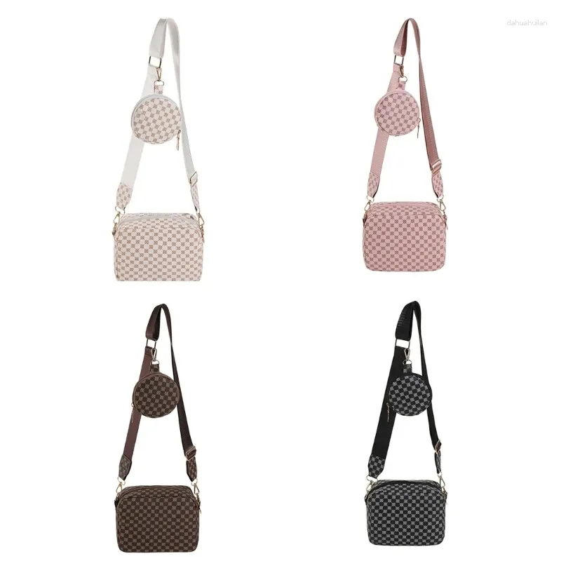 Cosmetische tassen kleine crossbody tas voor vrouwen met brede riem lichtgewicht schouderzijkant handtas e74b