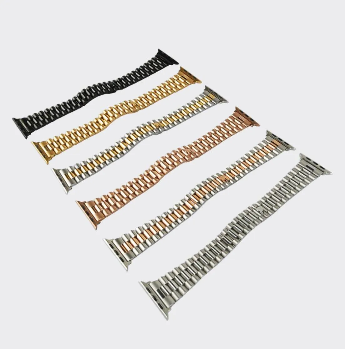 Pulso de ostra de aço inoxidável sólido para a pulseira Apple Watch Band 38 40mm Pulseira de substituição de loop para Iwatch Series 5 4 3 2 1Strap Accesso8654775