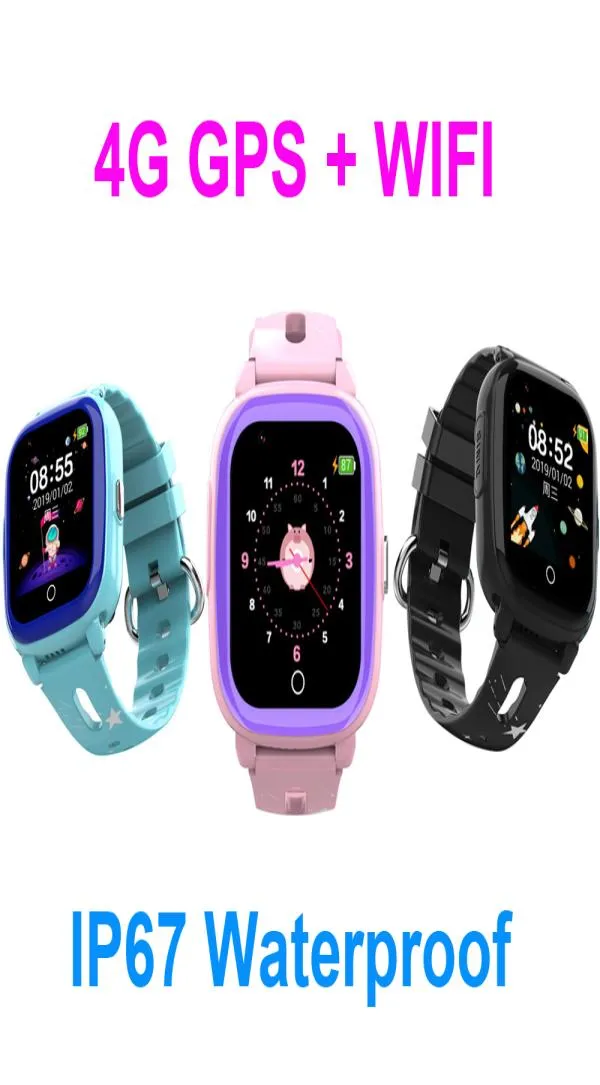 Nieuwe GPS -kinderen Smart Watch DF76 Waterdichte touchscreen Kids Watch ondersteuning Simkaart SOS Bel babykinderen polsWatch8542329