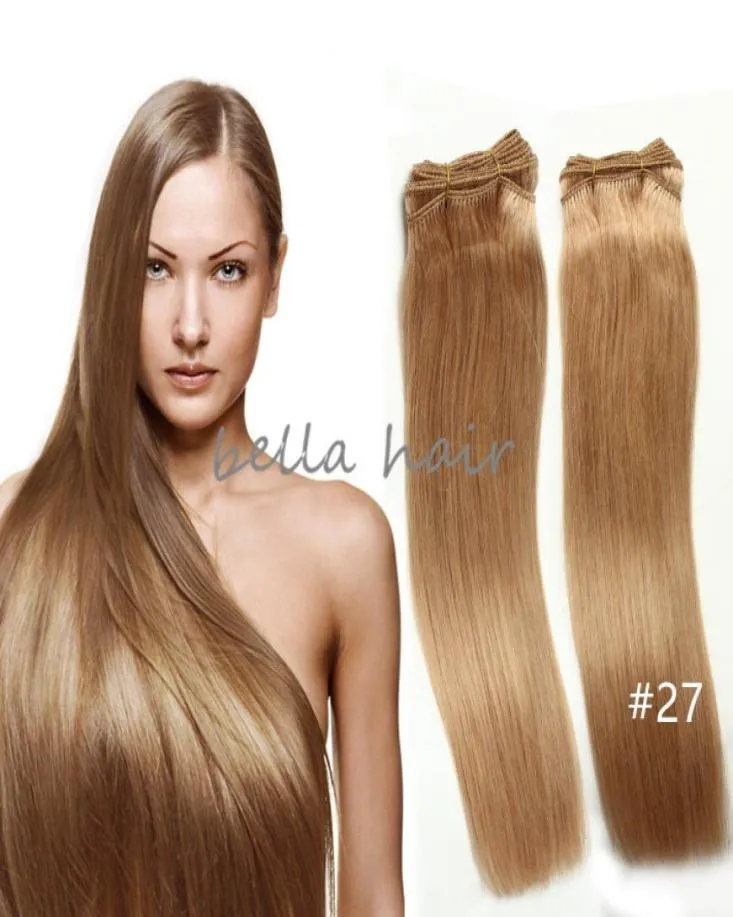2PCSLOT 1424 Ing Brasilianska malaysiska indiska peruanska hårblond mänskliga inslag hårförlängningar 100gp bella hår3592888