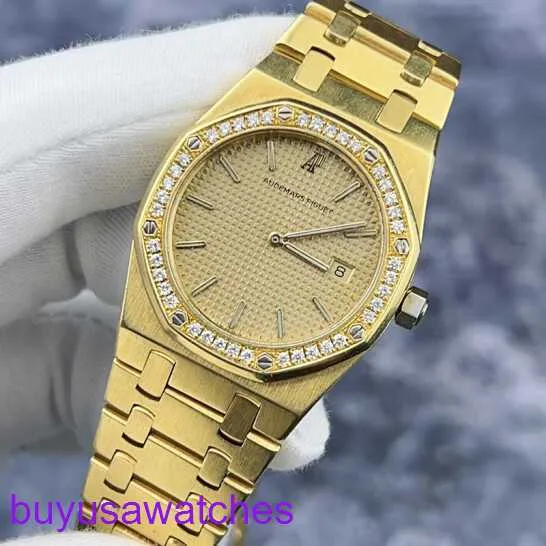 AP WRIG Watch Montre Royal Oak Womens Watch 18K MATÉRIEL MOUVEMENT ANGLAIS ORGINAL MOUVEMENT 34 mm