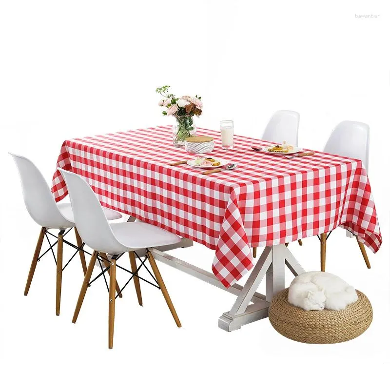 Table Cloth Polyester Picnic Duty Rectangular Tablecloths Outdoor And Indoor Use Grid