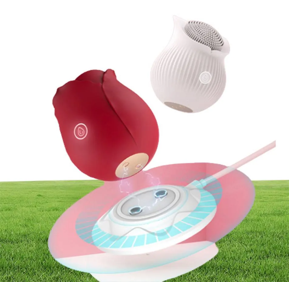 Vibrateurs de roses massage des jouets adultes des vibromètres de suceur clitoridul