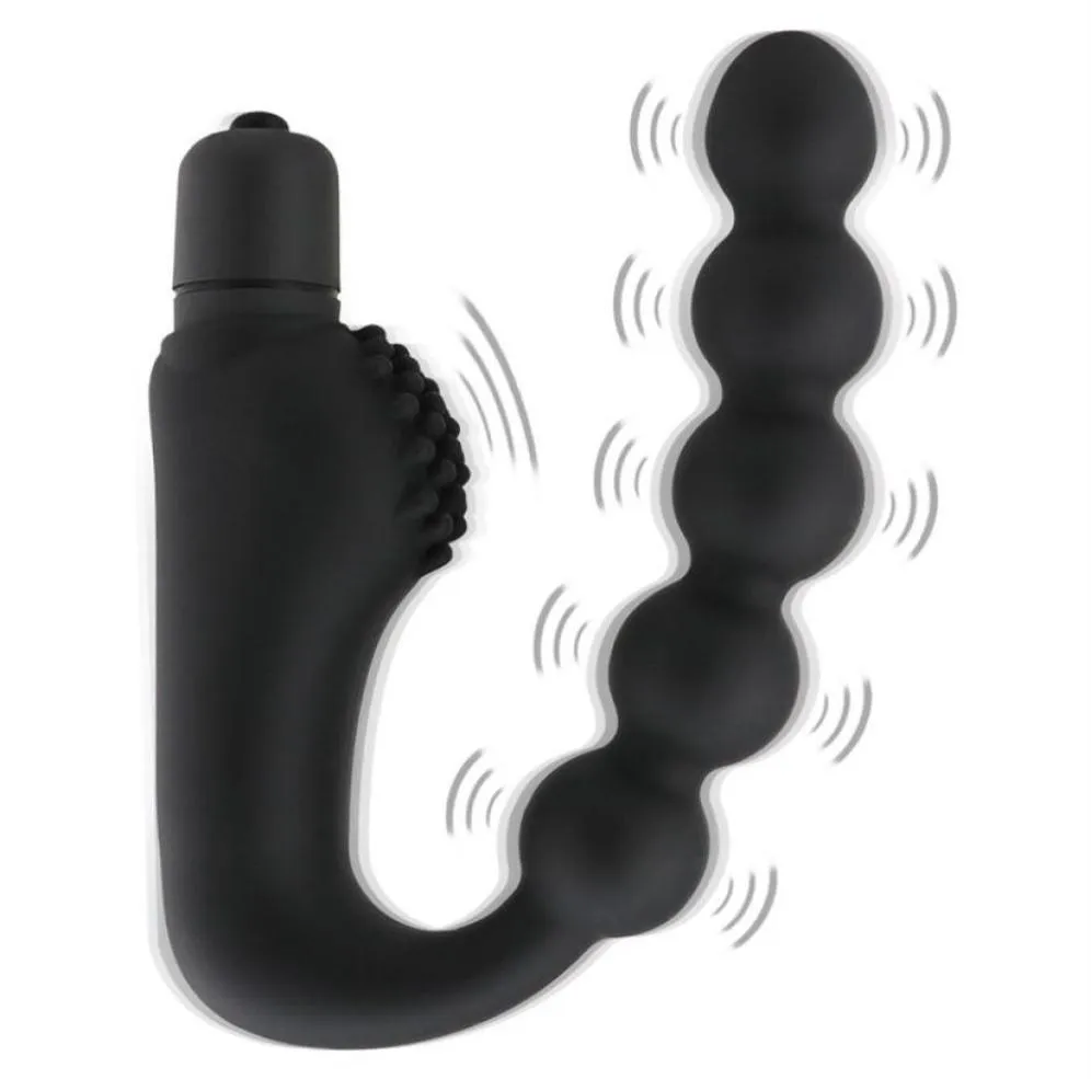 Массаж 10 режима вибрационная анальная заглушка влагалища Pspot Prostate Massager Sex Toy для пары G Spot Massager для взрослых секс -продукт для женщин52499184