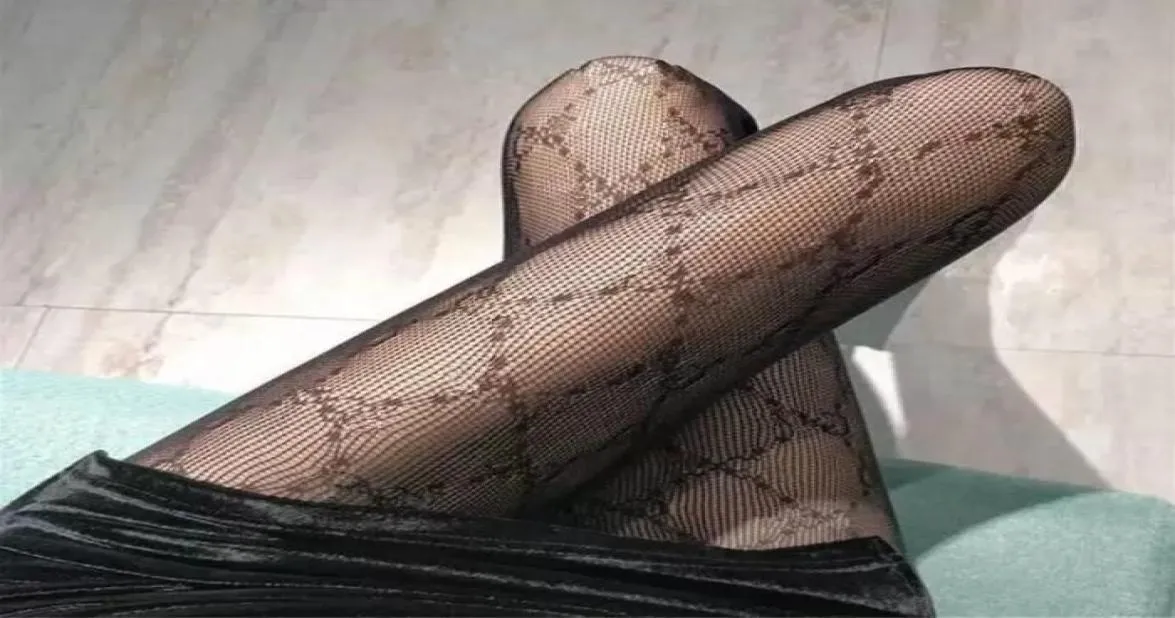Текстильные дизайнерские носки Женщины сексуальные буквы чулки ноги сексуальные кружевные чулки танцевать платье модное летнее летнее дыхание1474100
