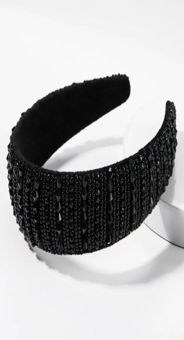 Rhinestone Girls Black Hairbands Full Diamond Beachbels for Women Girls Coll Color Haop Hoop Women Hair Associory5922570