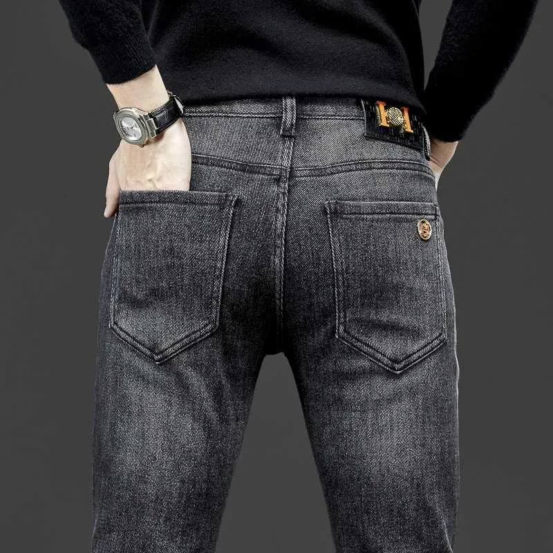 Herren Jeans Designer Männer Jeans Designer High-End-Jeans Jeans Trendy Elastic Hosen Herbst und Winter Herren kleiner, schlanker Fithosen