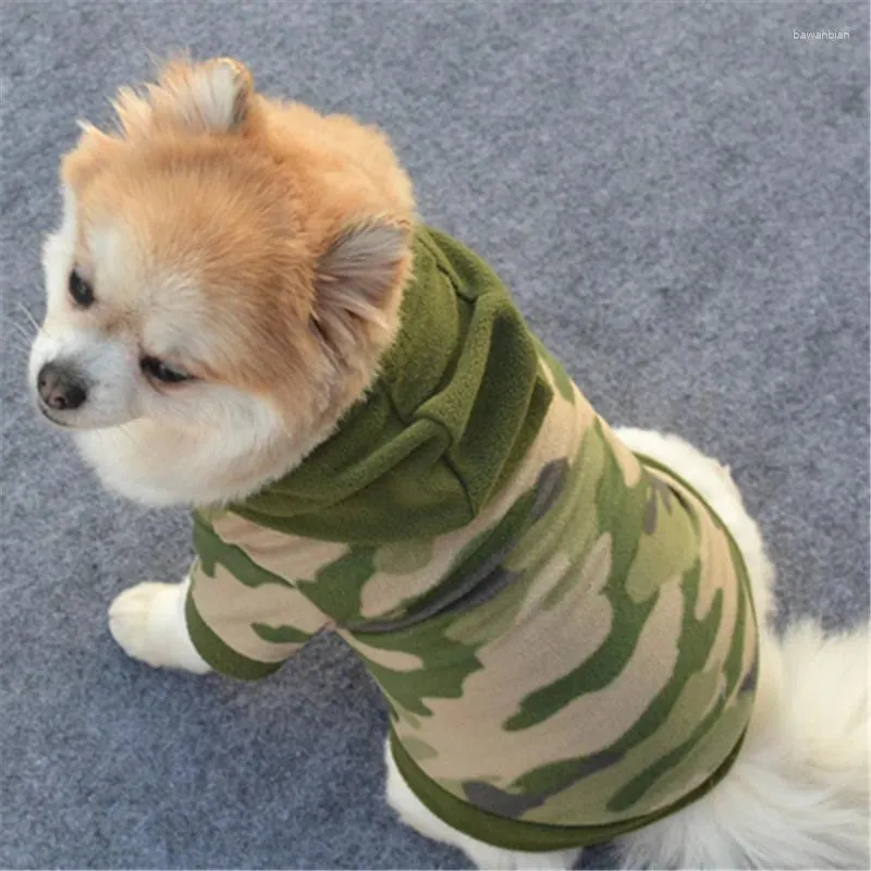 Vêtements pour chien camouflage à vêtements pour animaux de compagnie imprimés à sweat à pulls chauds Pullover cool coat de mode chiot veste