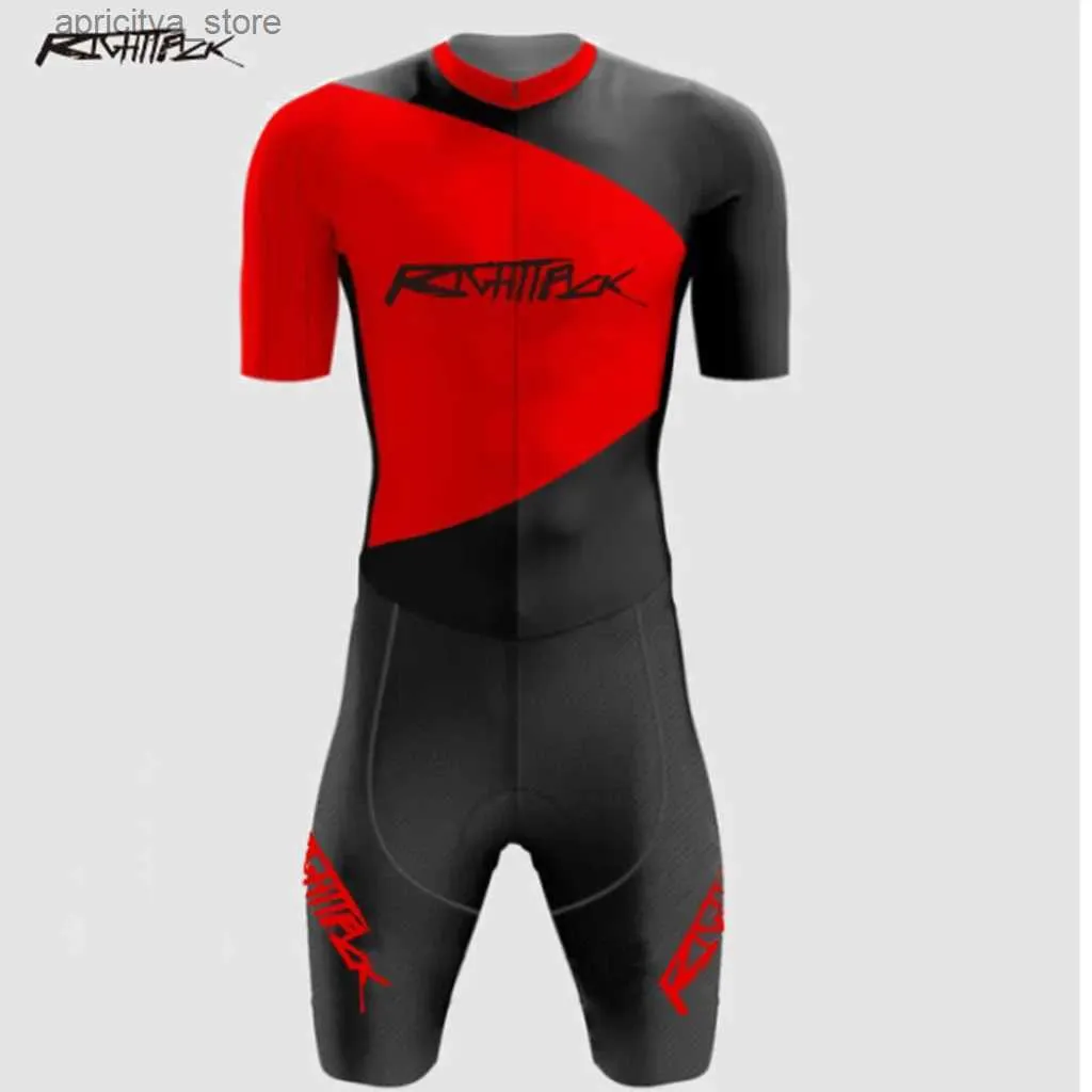 Cycling Jersey stelt RightTrack Pro Team Men Cycling Skinsuit kort