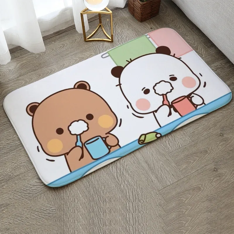 패드 Bubu and Dudu기도 깔개 주방 매트 침실 카펫 거실 깔개를 환영합니다. 도어 매트 발코니 홈 Nonslip Door Mat