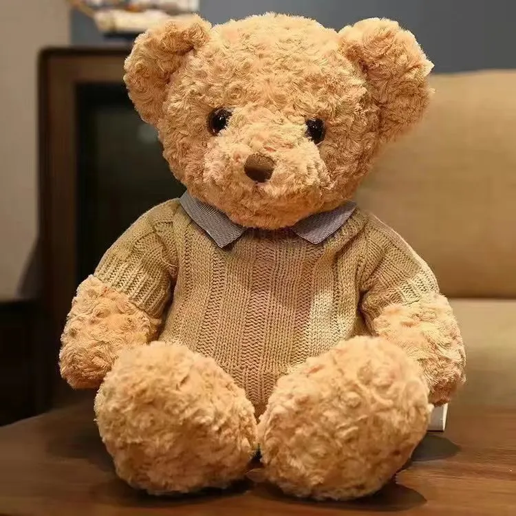 Nouveau étreinte bébé en peluche en peluche grande chemise de chemise en peluche.