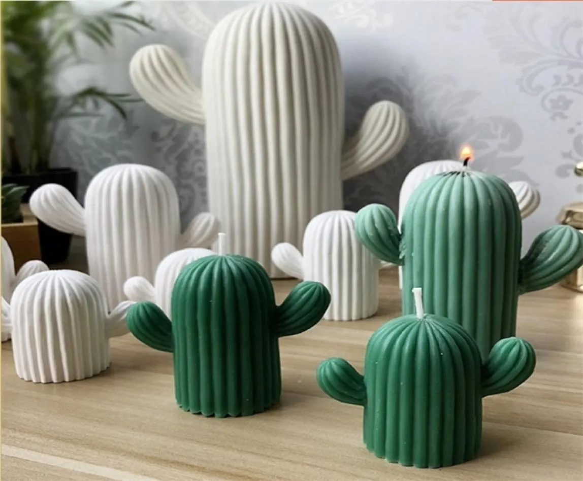 3D viande cactus plante en plâtre moule à la maison décoration bougies décoratives moule succulent cactus formes simulator t2007032341479